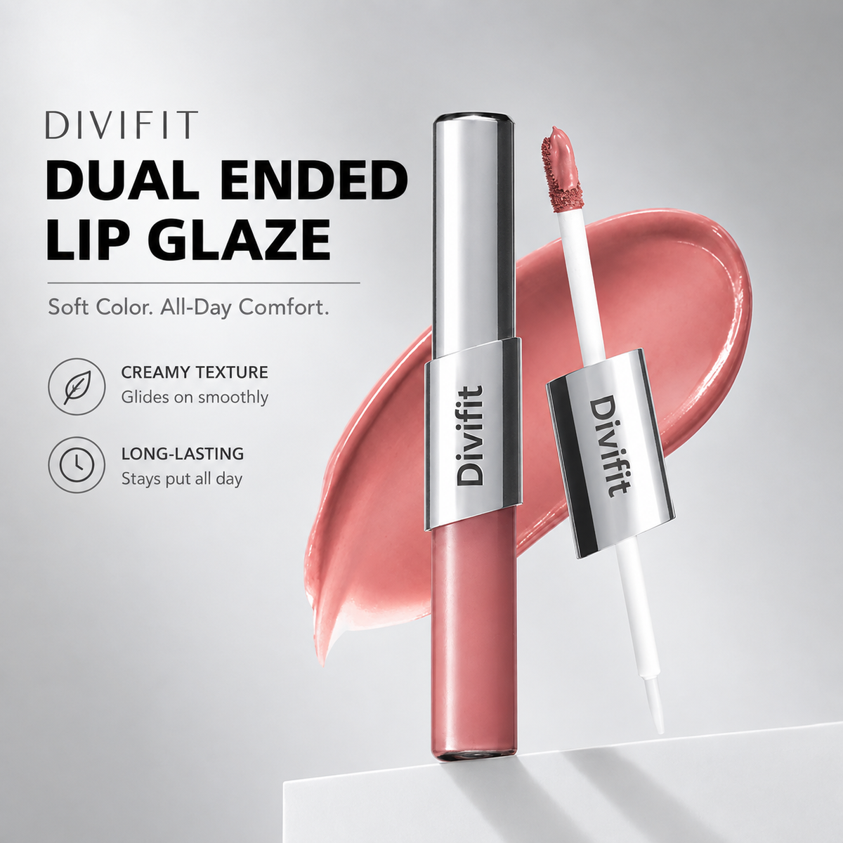 Perfect Twin Lip — Dual-Ended Liquid Lipstick with Velvet Matte Color and Glossy Shine