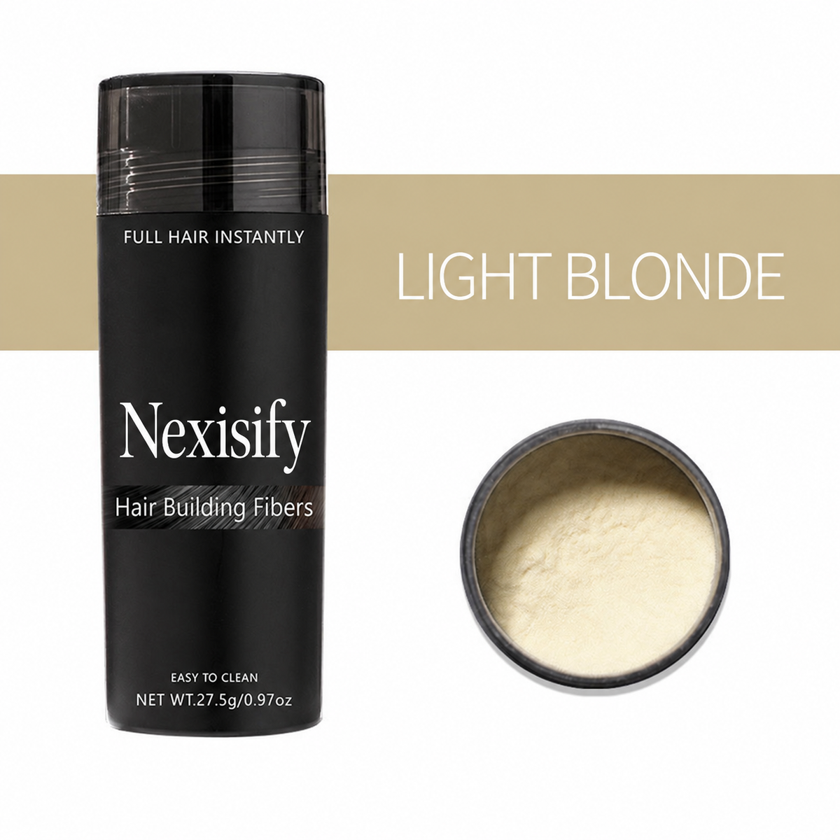 ✨ Nexisify Hair Thickening Fibers — Fuller-Looking Hair in Seconds