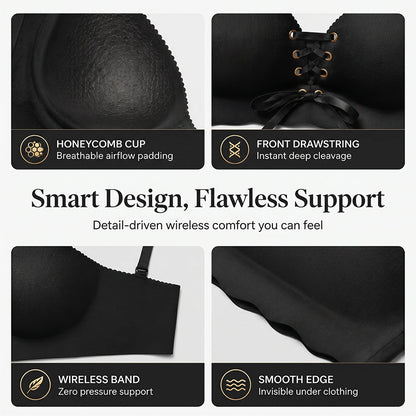 🎉 Women's Seamless Breathable Push-Up Support Bra