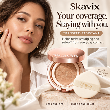 All-in-One Flawless Cushion Foundation — High coverage, suitable for all skin types — Silky-smooth cushion texture