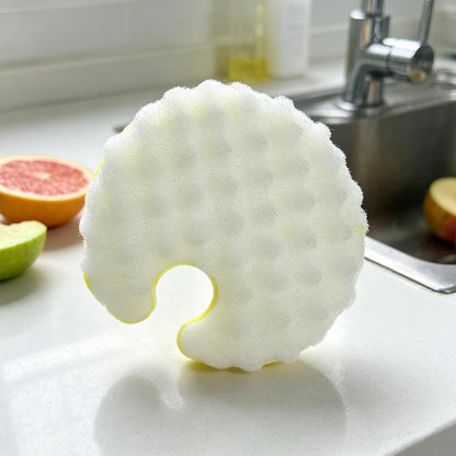 Cute Fruit Compressed Cellulose Sponges,Thicked Easy Grease Removal,3Pcs
