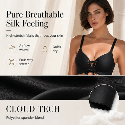 🎉 Women's Seamless Breathable Push-Up Support Bra