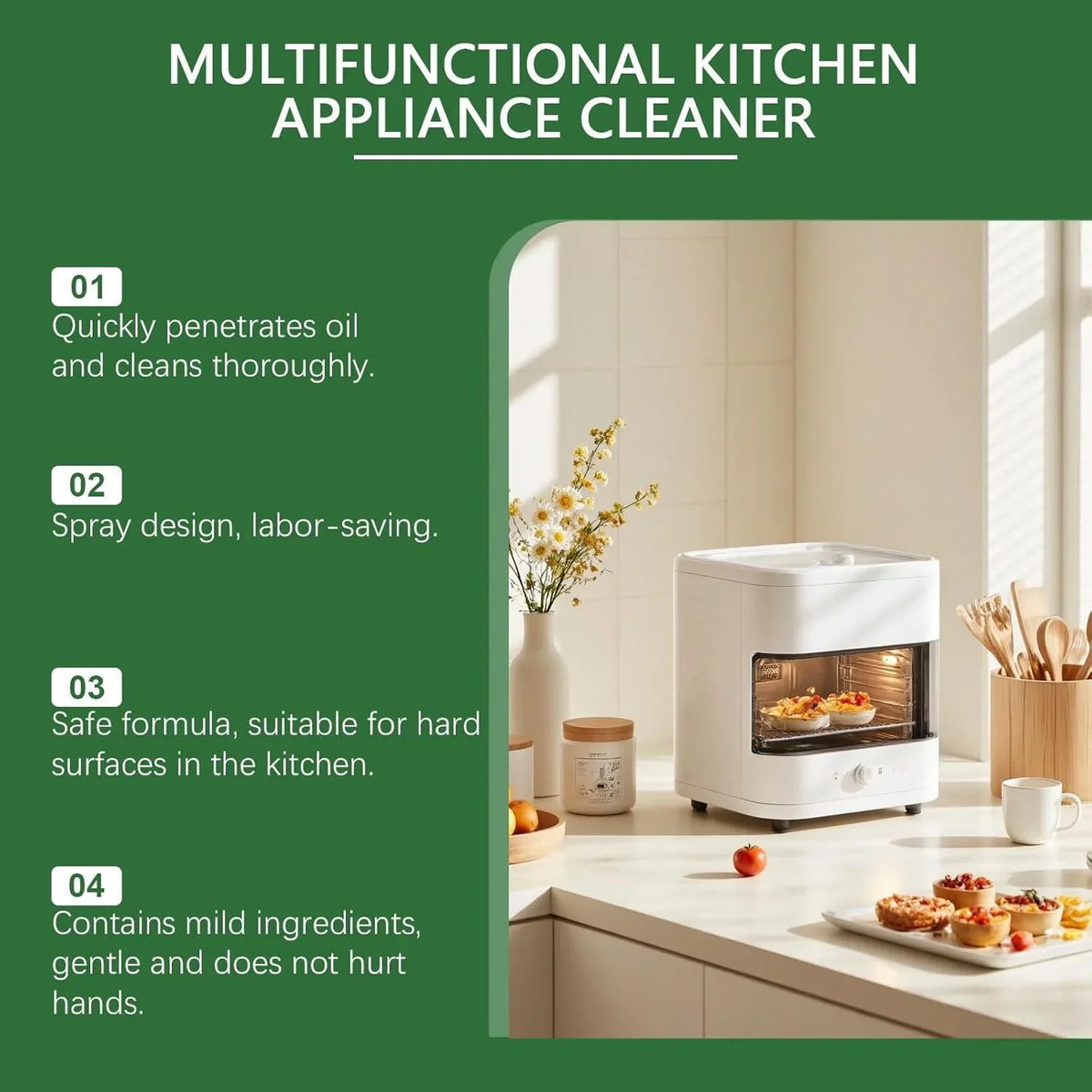 Multifunctional Kitchen Appliance Cleaner,Multi-Purpose Heavy Duty Degreaser