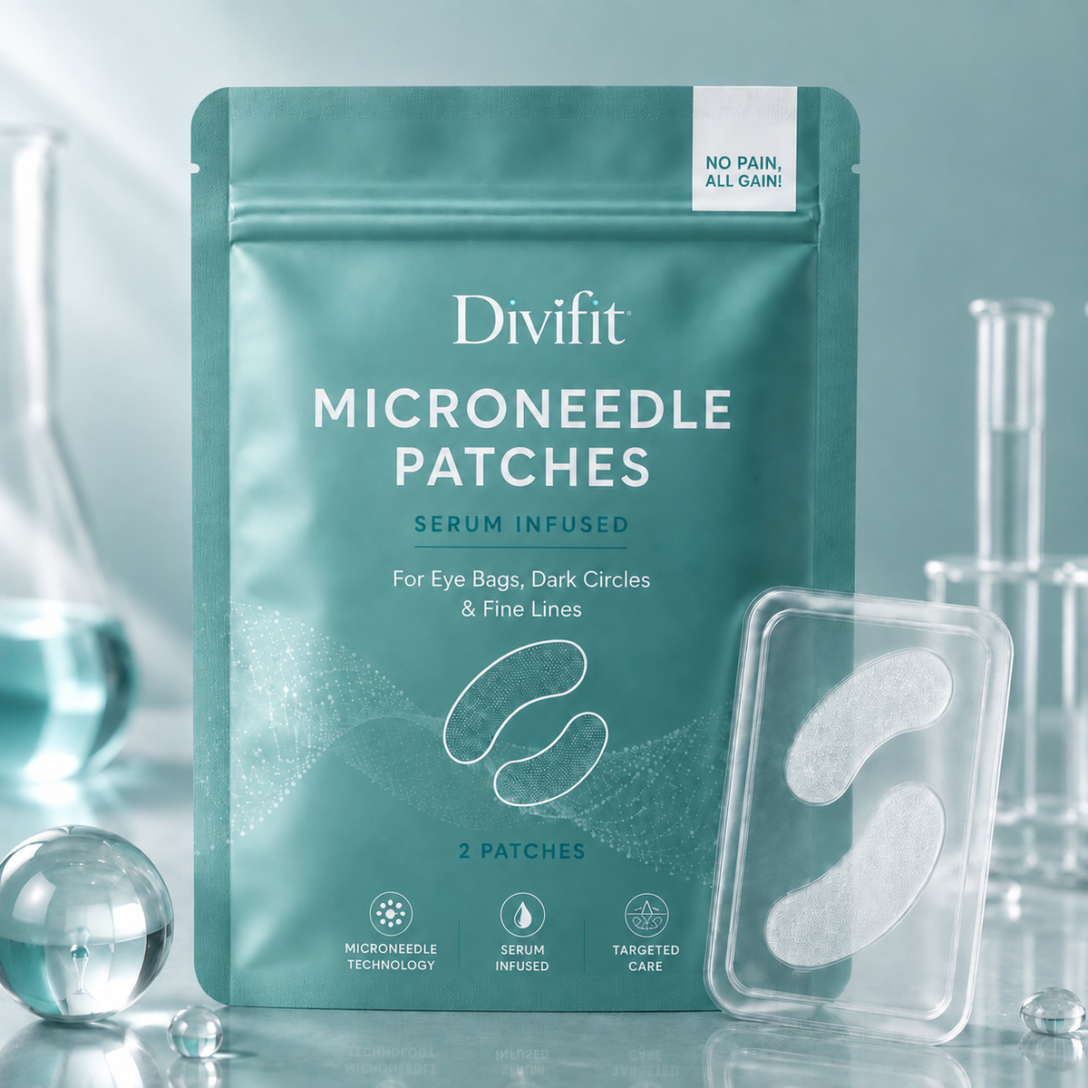 Dissolving Microneedle Eye Patches
