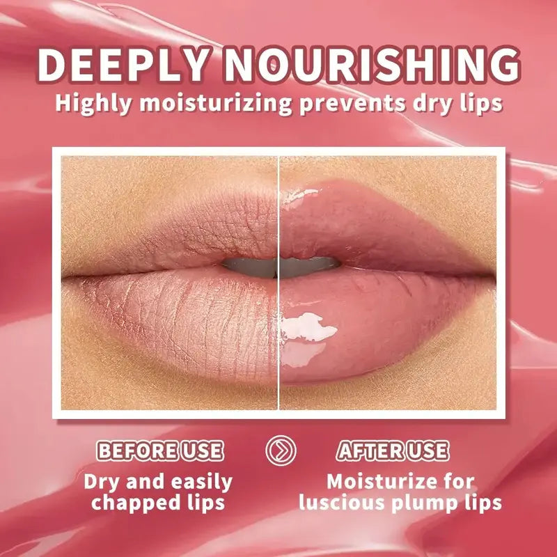 4-Color Lip Gloss Set 💄 Hydrating Comfort & Glassy Shine ✨