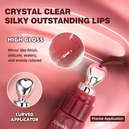 4-Color Lip Gloss Set 💄 Hydrating Comfort & Glassy Shine ✨