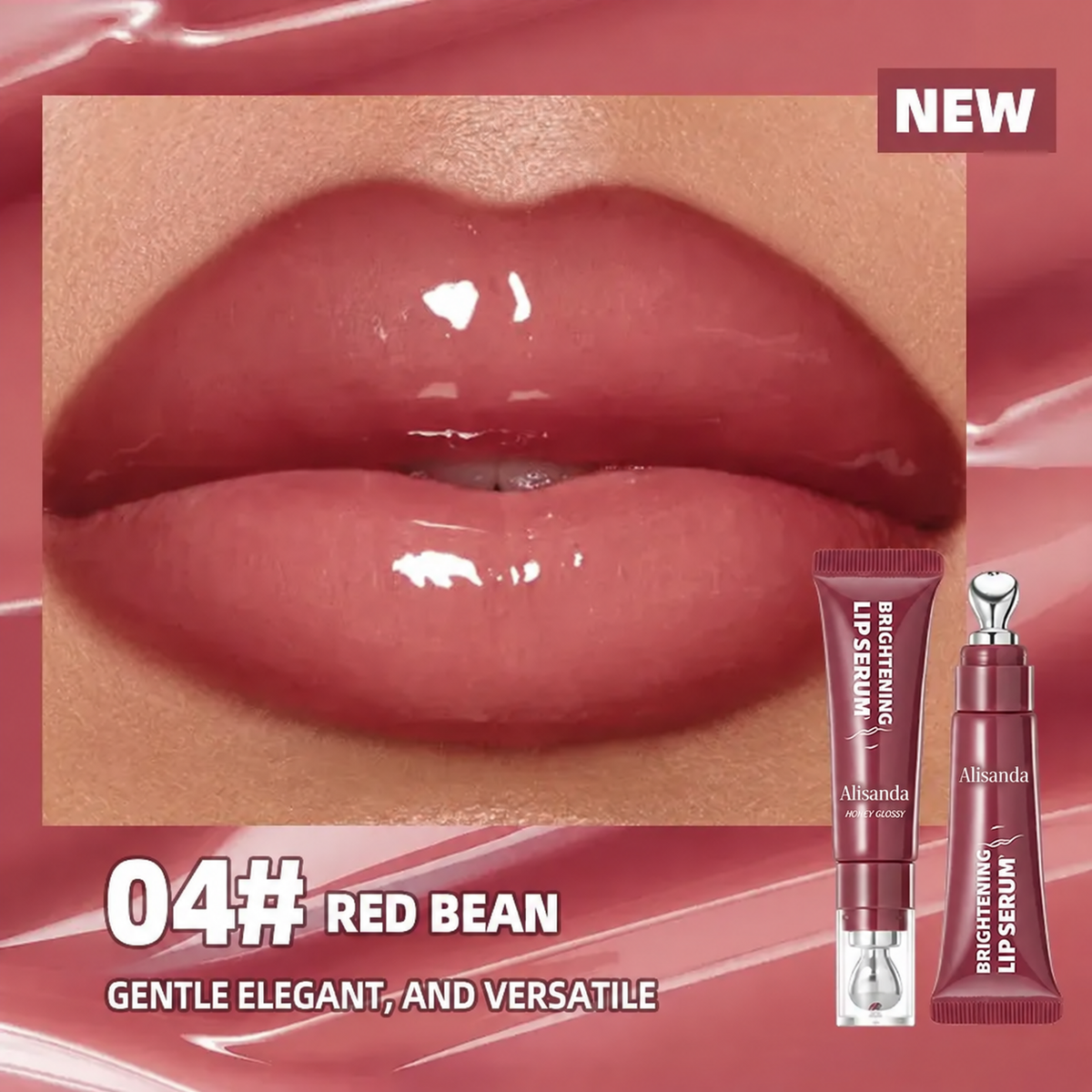 4-Color Lip Gloss Set 💄 Hydrating Comfort & Glassy Shine ✨