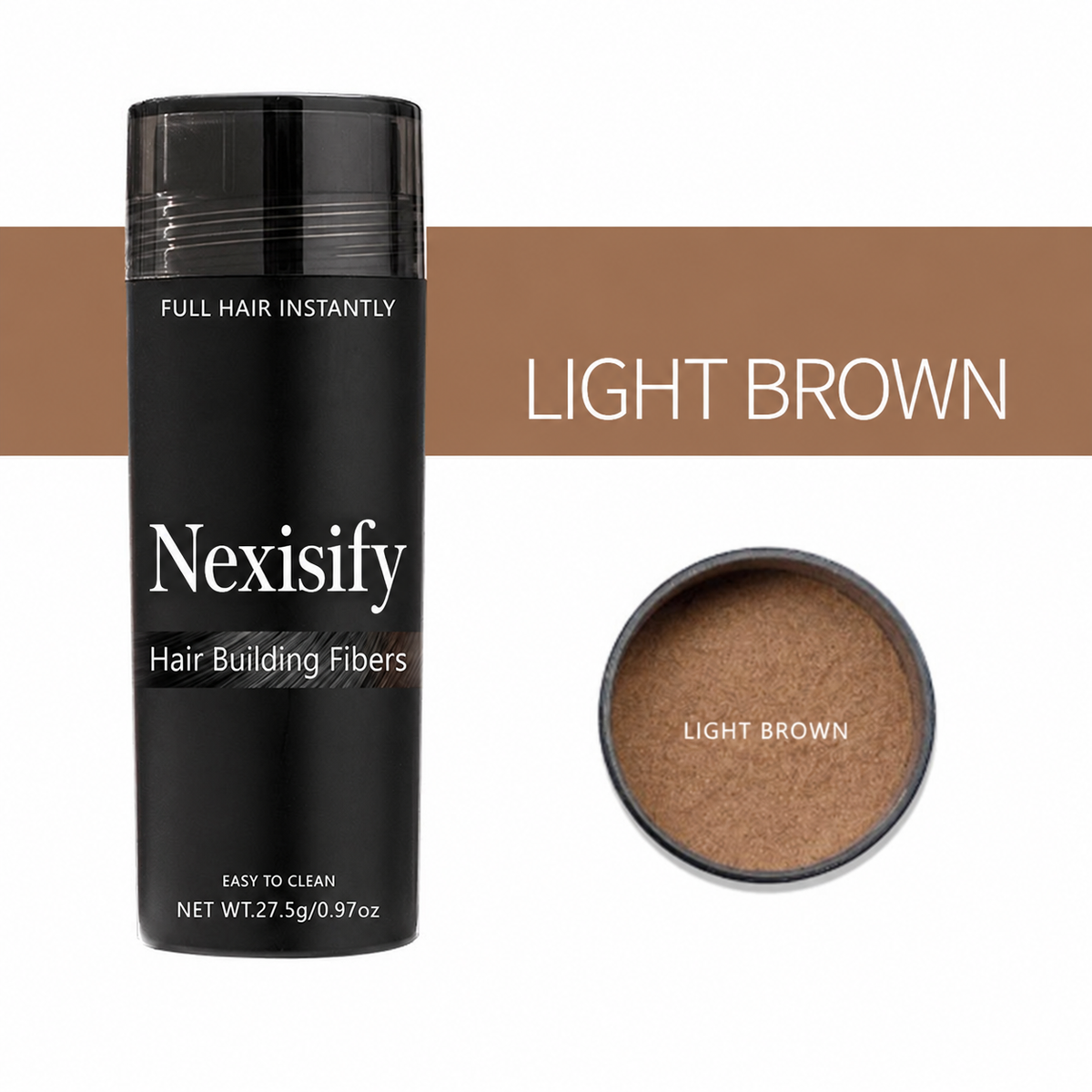 ✨ Nexisify Hair Thickening Fibers — Fuller-Looking Hair in Seconds