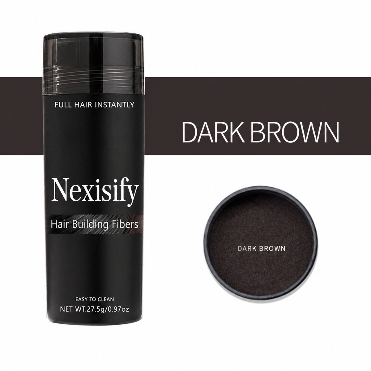 ✨ Nexisify Hair Thickening Fibers — Fuller-Looking Hair in Seconds