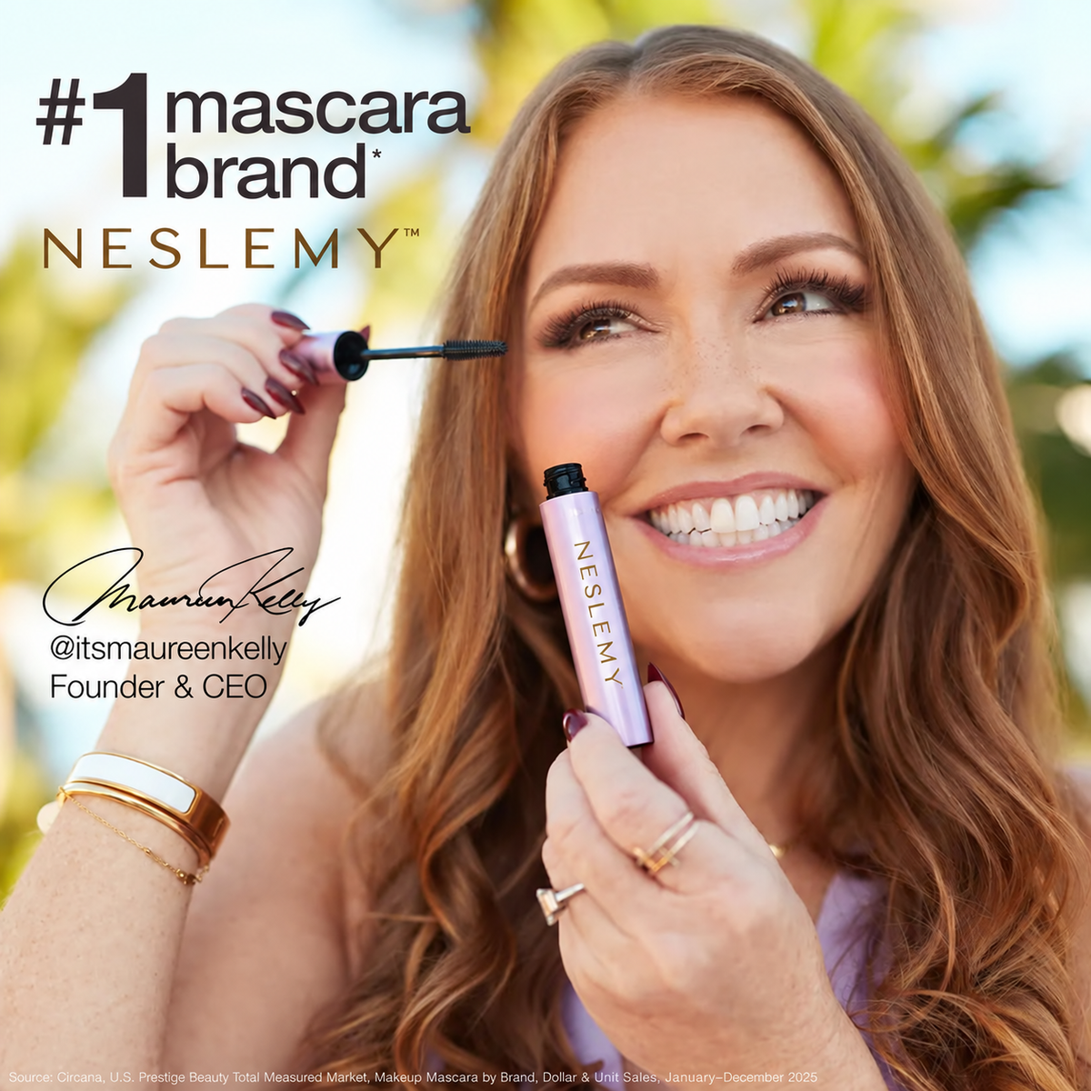 💜 NESLEMY 6-Color Waterproof Mascara ✨ Define, Lengthen & Make Every Lash Stand Out