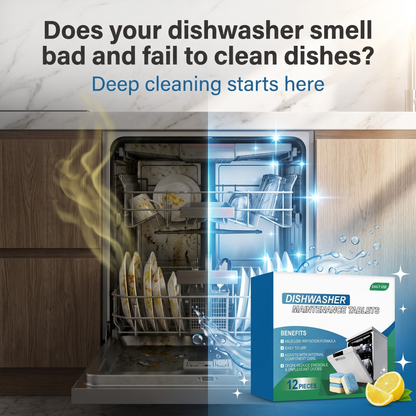🏆Heavy Duty Dishwasher Cleaner and Deodorizer Tablets